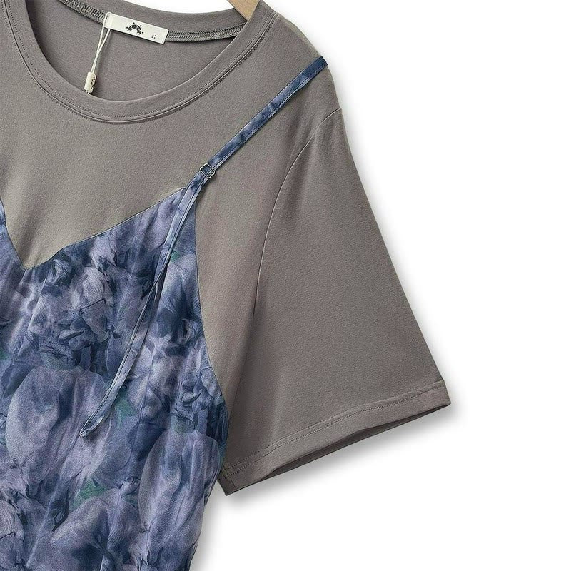 Plusock Marble Layered Casual Maxi Dress - image 2