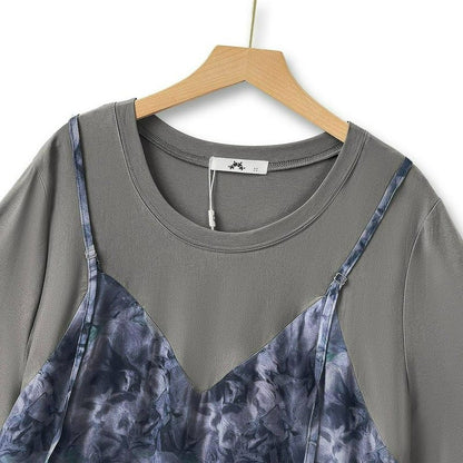 Plusock Marble Layered Casual Maxi Dress - image 4
