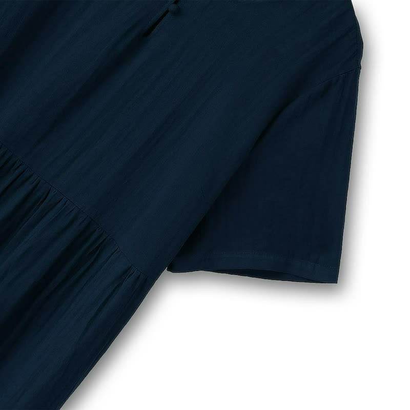 Plusock Breezy Button Neck Midi Dress - image 5