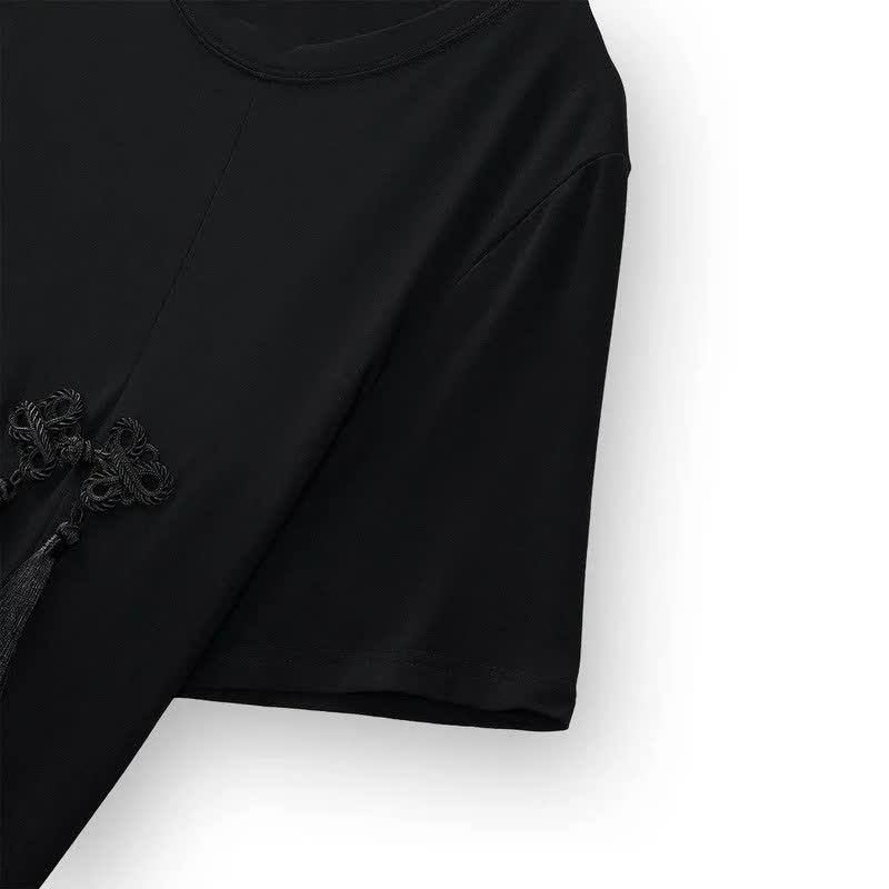Plusock Asymmetric Side Slit Relaxed Blouses - image 3