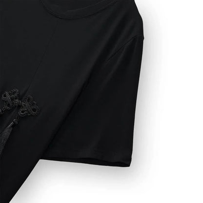 Plusock Asymmetric Side Slit Relaxed Blouses - image 3