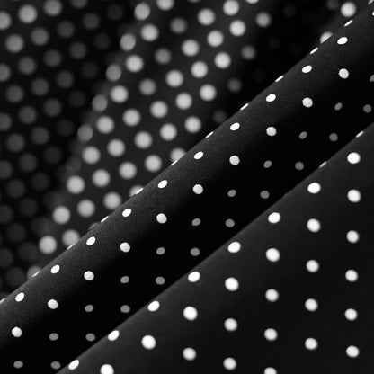 Plusock Polka Dot Tie-Neck Ruffle-Hem Tunic Top - image 4