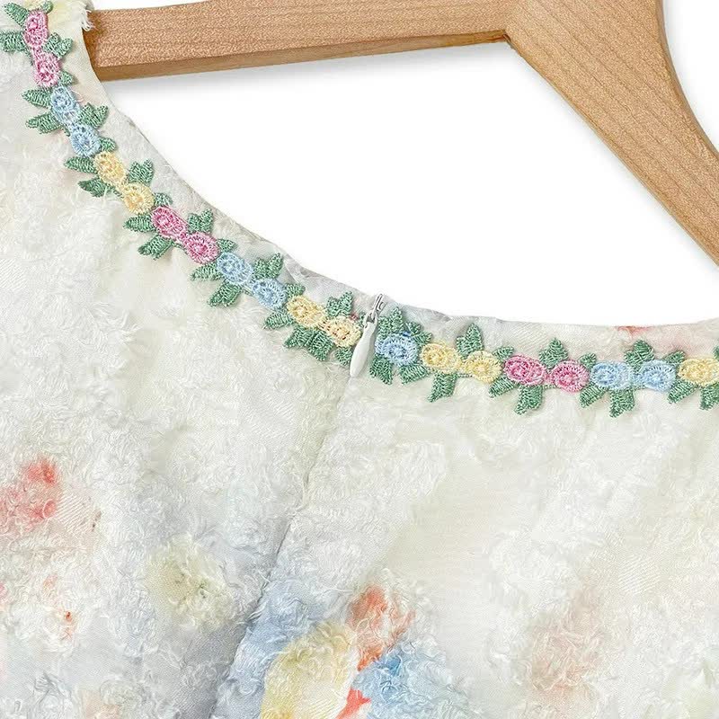 Plusock Romantic Floral Jacquard Maxi Dress - image 2