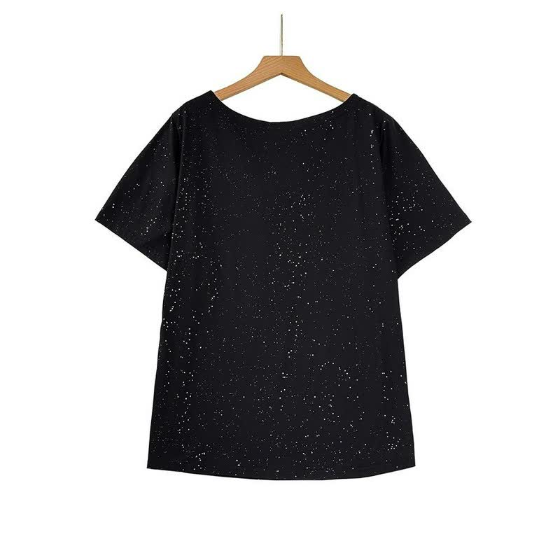 Plusock Speckled Cotton Button Detail Relaxed Top - image 1
