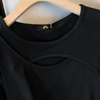Plusock Relaxed Keyhole Midi Dress - image 3