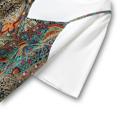 Plusock Boho Layered Midi Dress - image 1