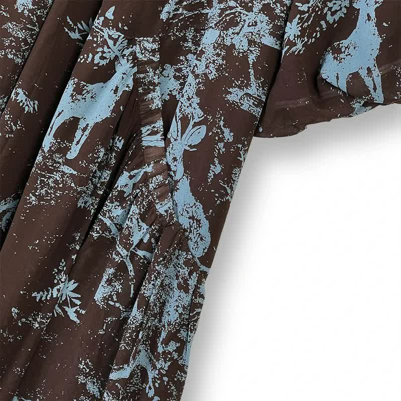 Plusock Boho Printed Flowy Maxi Dress - image 2