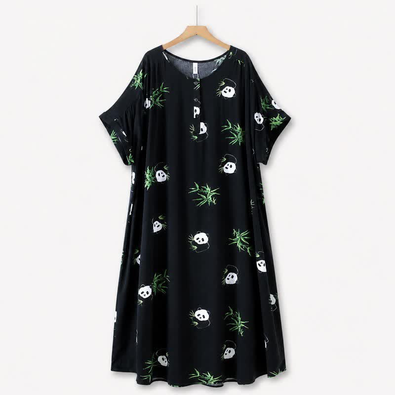 Plusock Soft Panda Lounge Midi Dress - image 0