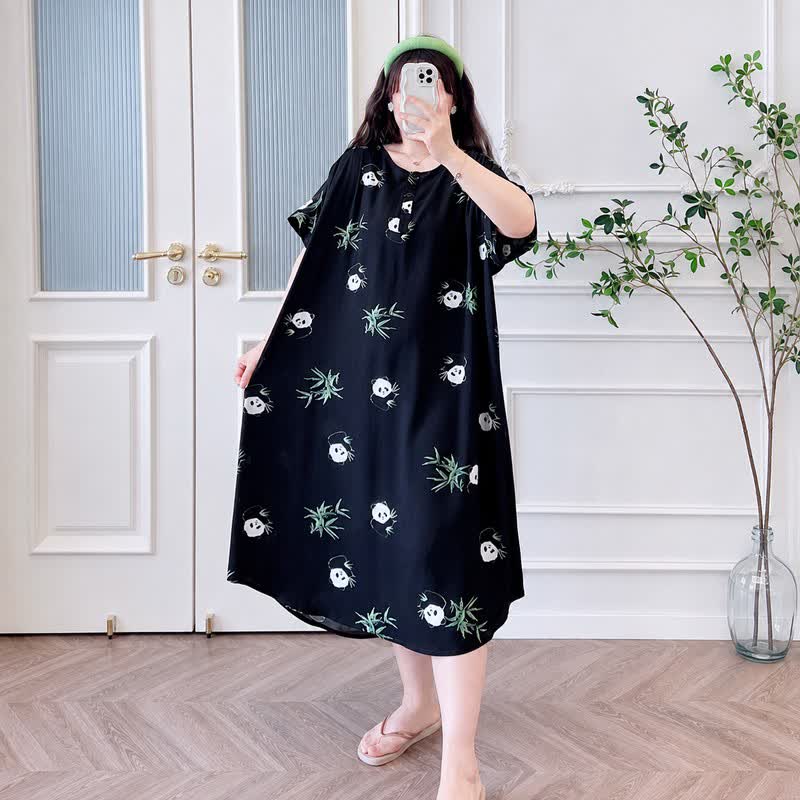Plusock Soft Panda Lounge Midi Dress - image 1