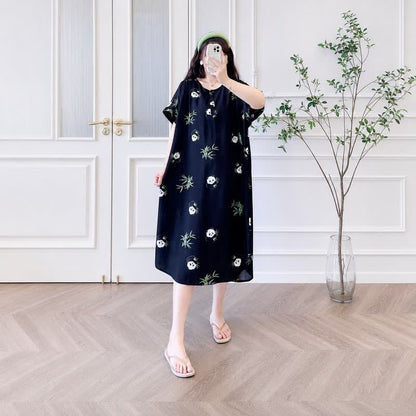 Plusock Soft Panda Lounge Midi Dress - image 2