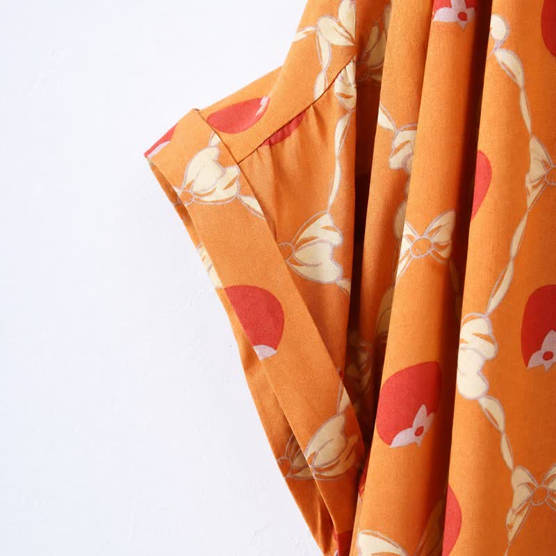Plusock Cute Persimmon Midi Dress - image 3