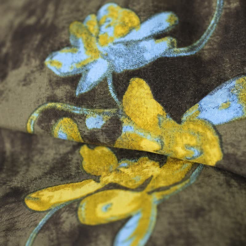 Plusock Vintage Floral Viscose Midi Dress - image 4