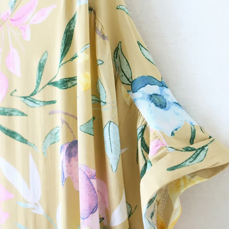 Plusock Pastel Floral Viscose Maxi Dress - image 3