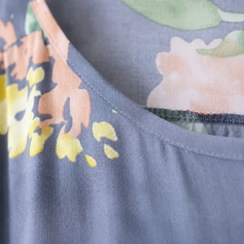 Plusock Relaxed Floral Lounge Midi Dress - image 3