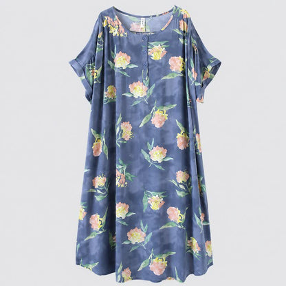 Plusock Relaxed Floral Lounge Midi Dress - image 5