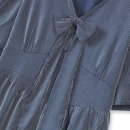 Plusock Bow Tie Casual Midi Dress - image 1