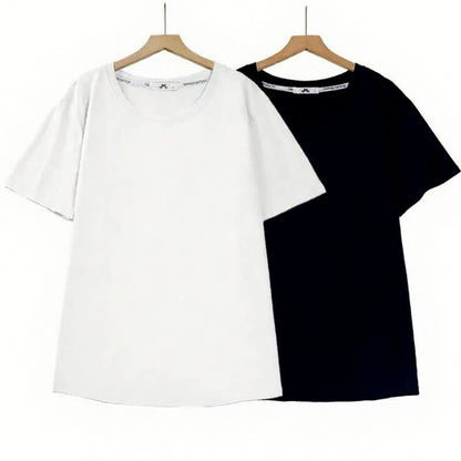 Plusock Cotton Stretch Crew Neck Essential Top - image 0