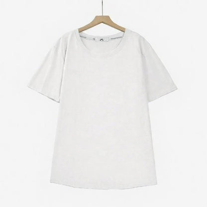 Plusock Cotton Stretch Crew Neck Essential Top - White - 6XL - image 2