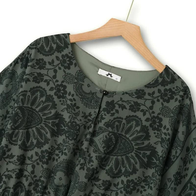 Plusock Vintage Floral Midi Dress - image 1