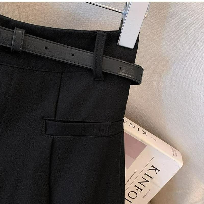 Plusock Elegant Pleated Belted Midi Dress - image 4