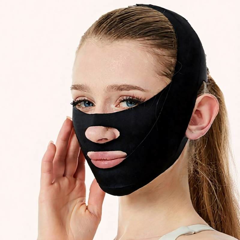 Plusock Sculpting Face Wrap - Black - One Size - image 2
