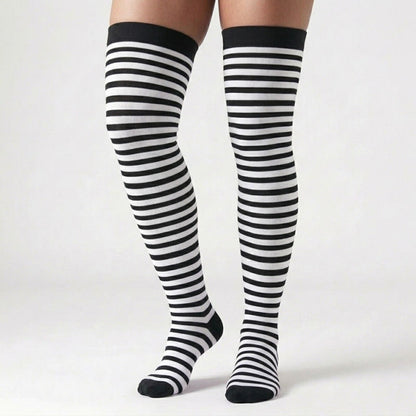 Plusock Classic Black Thigh High Compression Socks(3 Pairs) - image 3