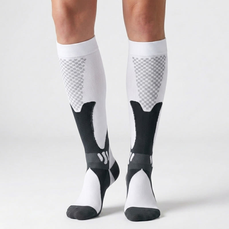 Plusock Colorful Stripe Compression Socks(3 Pairs) - image 2