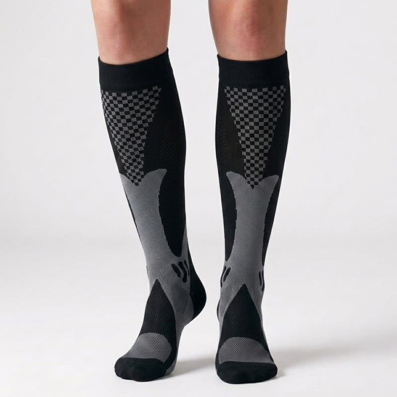 Plusock Colorful Stripe Compression Socks(3 Pairs) - image 3