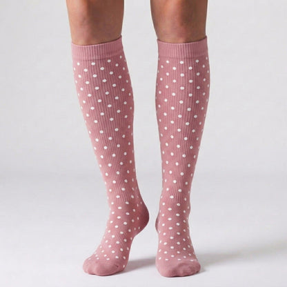 Plusock White Polka Dot Compression Socks(3 Pairs) - image 2