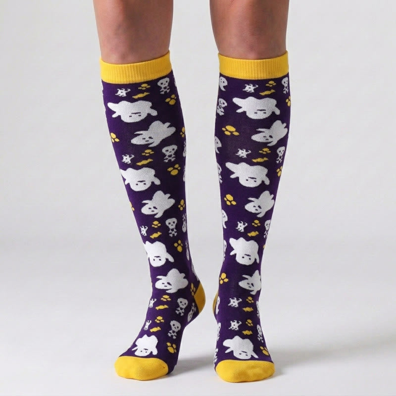 Plusock Halloween Funny Compression Socks(4 Pairs) - image 1