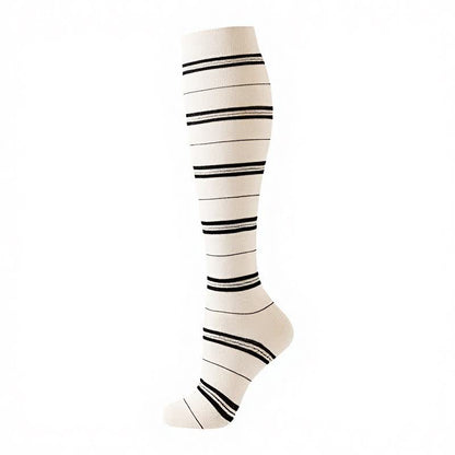 Plusock Cocoa Hearts Compression Socks(6 Pairs) - White - S/M - image 13