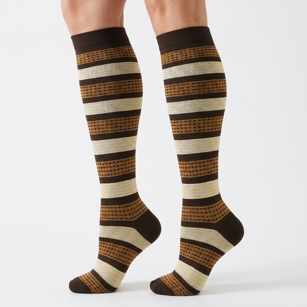 Plusock Cocoa Hearts Compression Socks(6 Pairs) - image 6