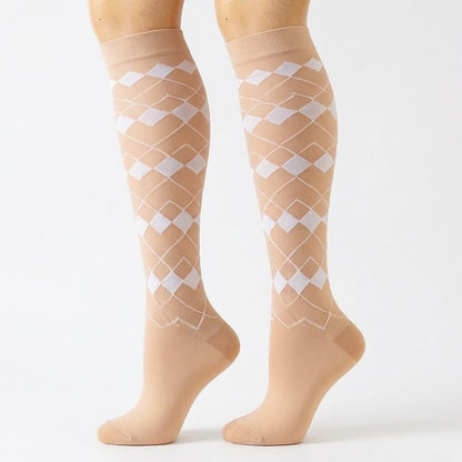Plusock Cocoa Hearts Compression Socks(6 Pairs) - image 4