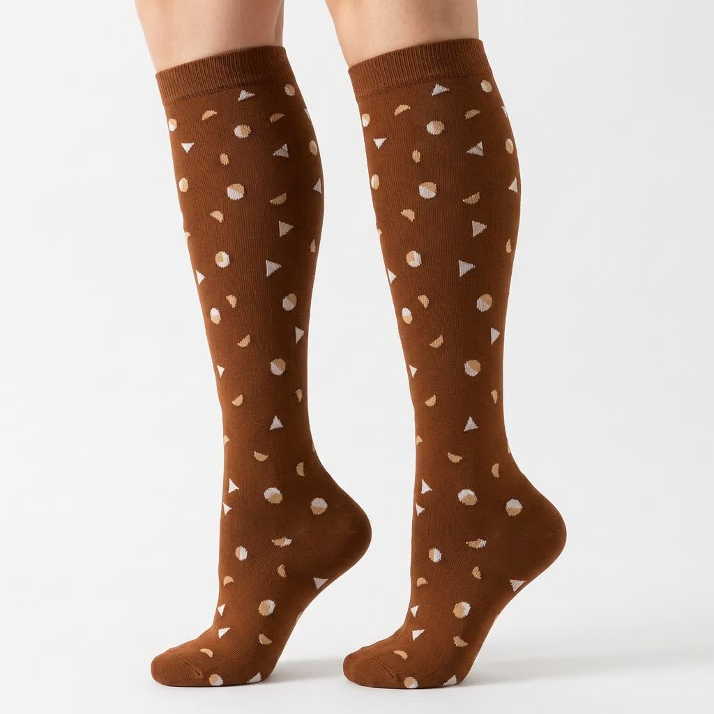 Plusock Cocoa Hearts Compression Socks(6 Pairs) - image 5