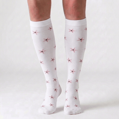 Plusock Rose Daisy Print Knee High Compression Socks(6 Pairs) - image 6