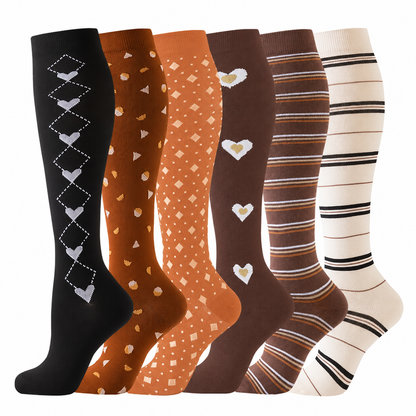 Plusock Black Heart Compression Socks(6 Pairs) - image 7