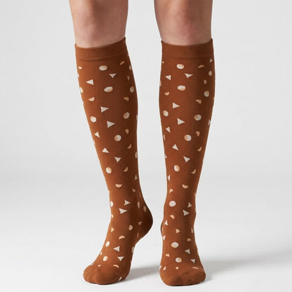Plusock Black Heart Compression Socks(6 Pairs) - Coffee - S/M - image 4