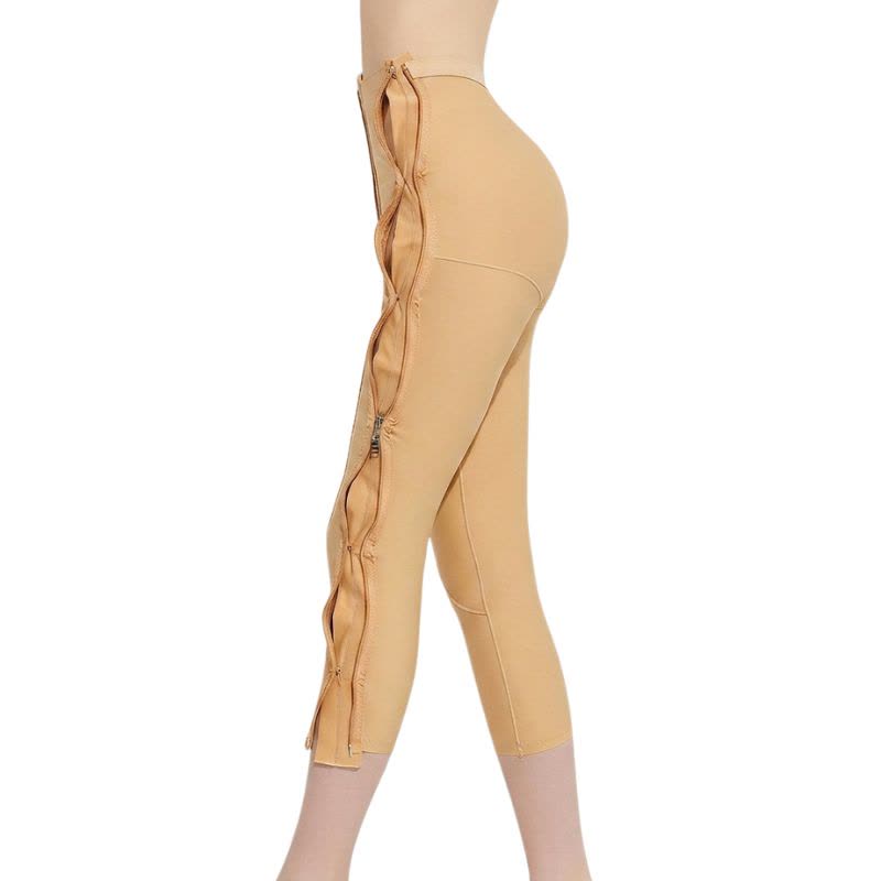 Plusock High-Waisted Adjustable Dual-Zip Capri Shaping Pants - image 3