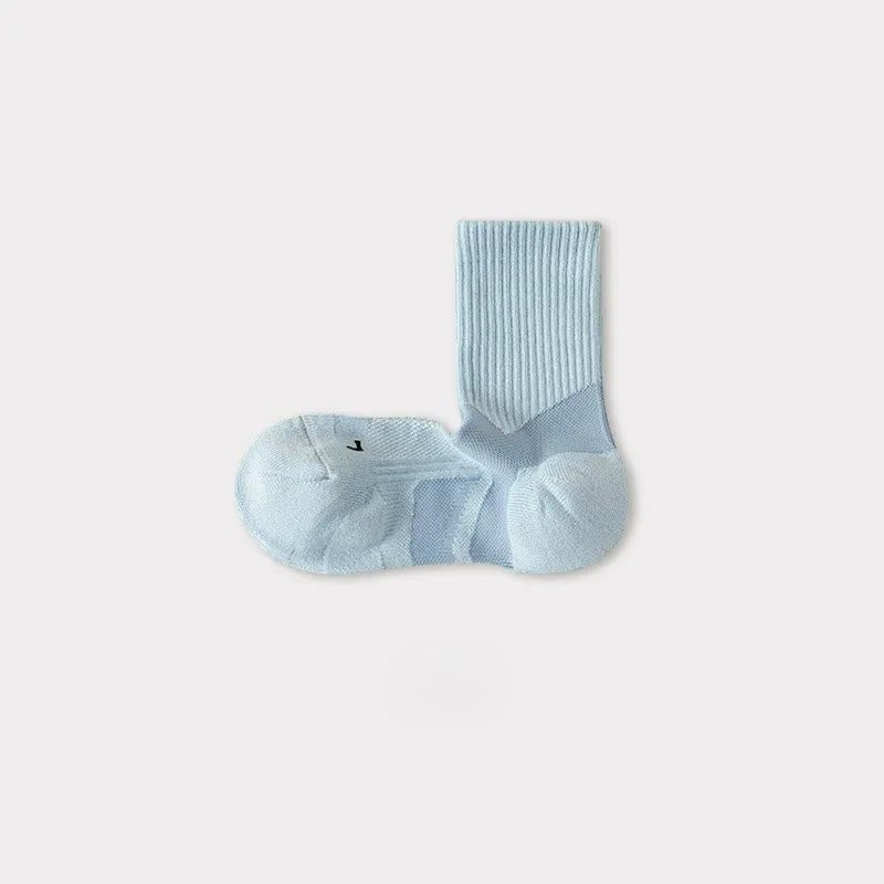Plusock Breathable Arch Support Quarter Compression Socks(5 Pairs) - Blue - EU35-40(US2-7) - image 5