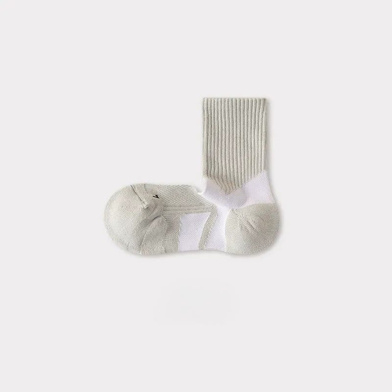 Plusock Breathable Arch Support Quarter Compression Socks(5 Pairs) - Grey - EU35-40(US2-7) - image 3