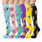 Plusock Food Print Compression Socks(6 Pairs) - Multicolor - S/M - image 0