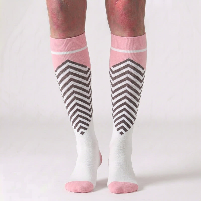 Plusock Plus Size Various Patterns Compression Socks(6 Pairs) - image 1
