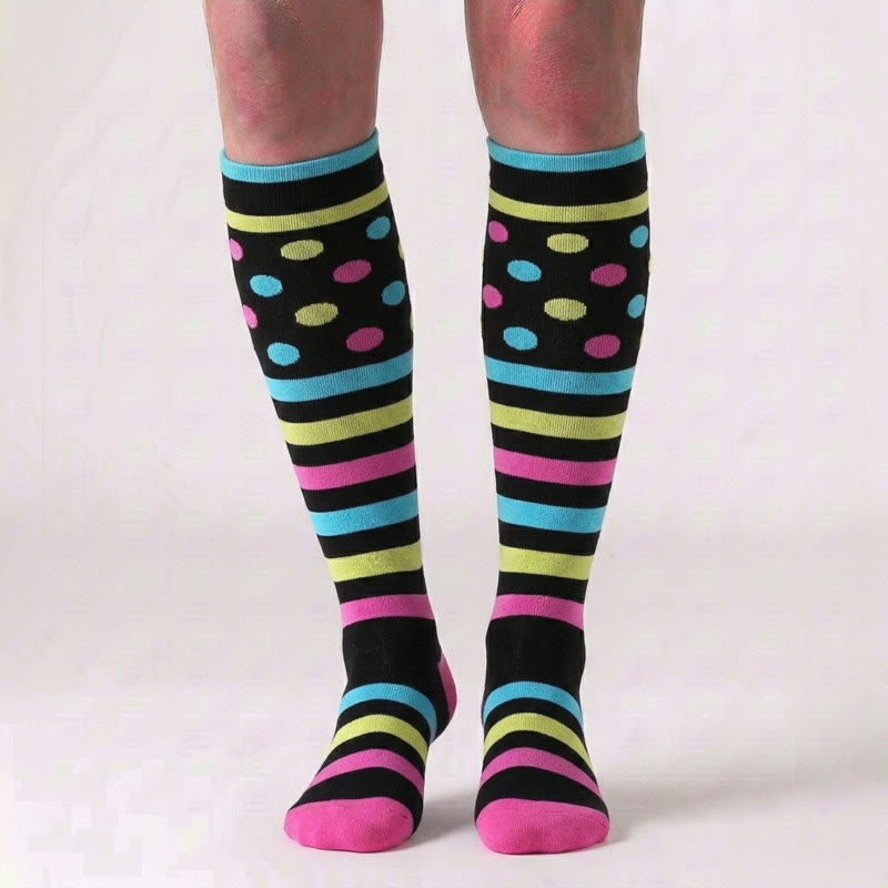 Plusock Plus Size Various Patterns Compression Socks(6 Pairs) - image 4