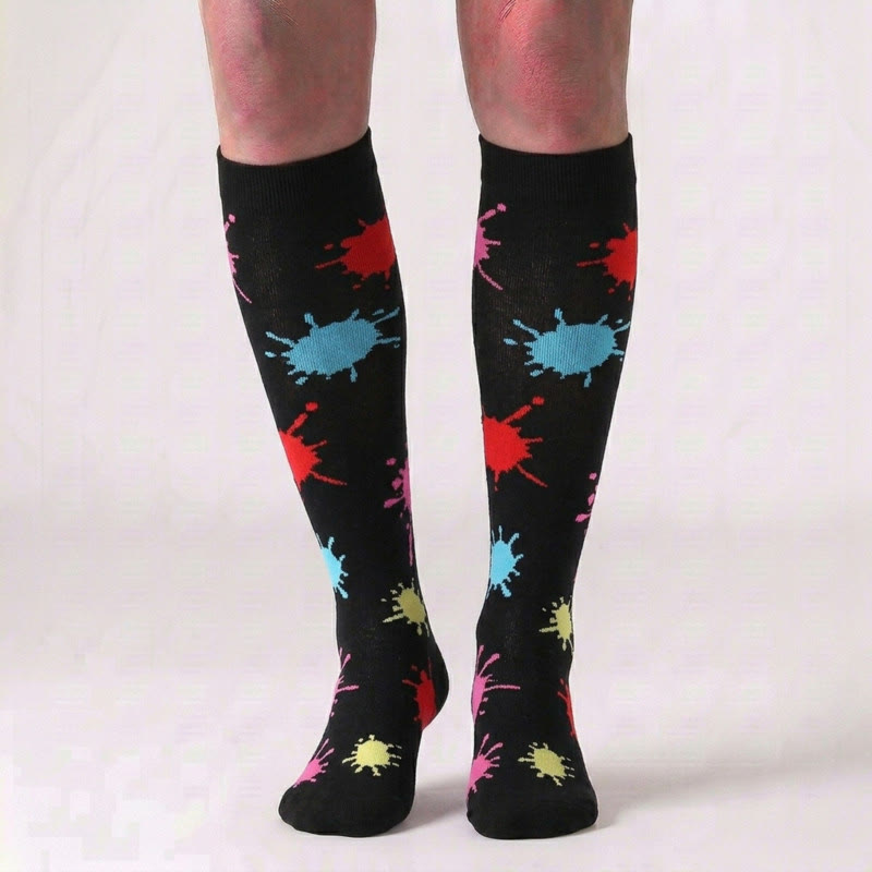 Plusock Plus Size Various Patterns Compression Socks(6 Pairs) - image 5