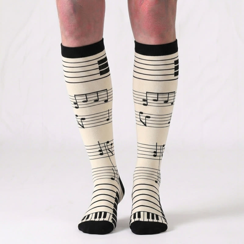 Plusock Plus Size Various Patterns Compression Socks(6 Pairs) - image 3