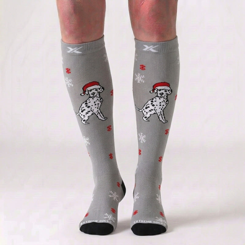 Plusock Christmas Knee High Compression Socks(6 Pairs) - image 4