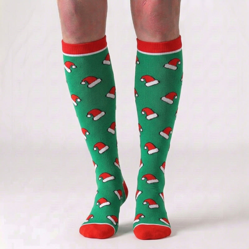Plusock Christmas Knee High Compression Socks(6 Pairs) - image 3