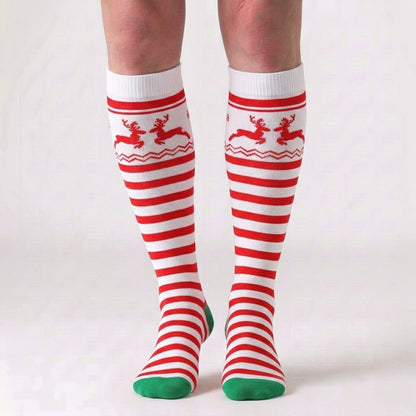 Plusock Christmas Knee High Compression Socks(6 Pairs) - image 1