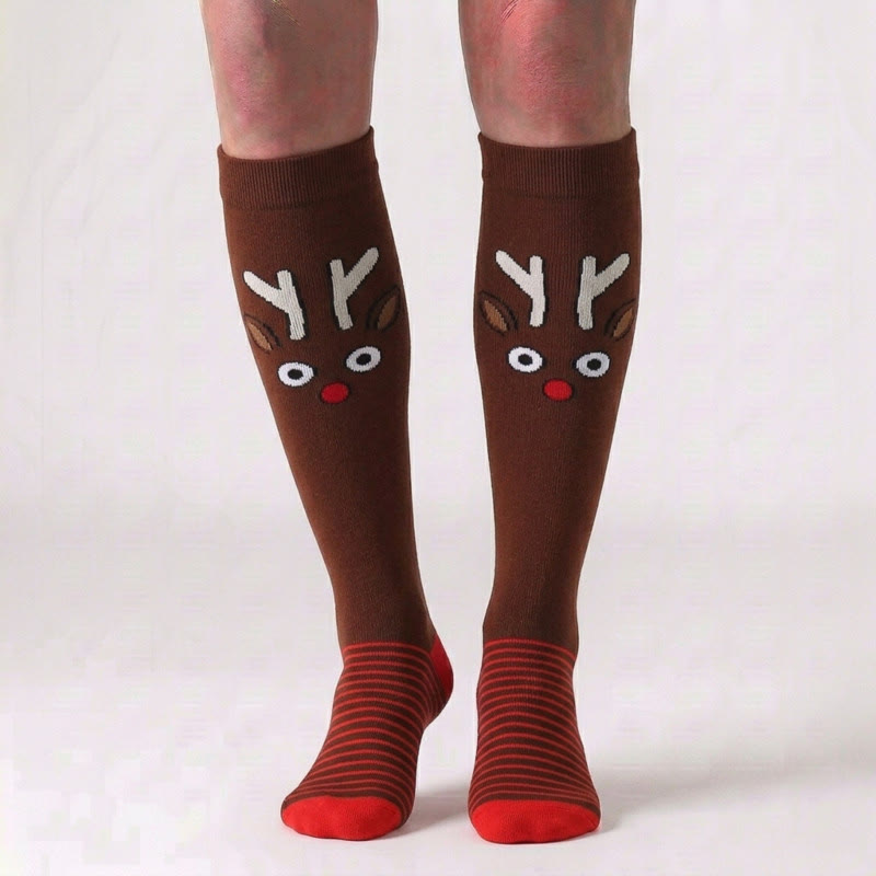 Plusock Christmas Knee High Compression Socks(6 Pairs) - image 6