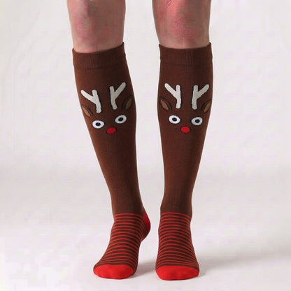 Plusock Christmas Knee High Compression Socks(6 Pairs) - image 6
